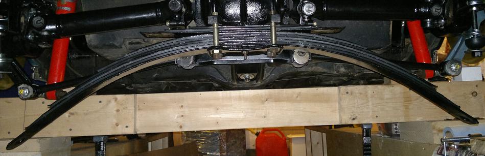 Leaf spring installed
