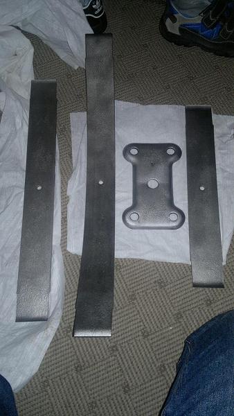 Sandblasted leaf spring