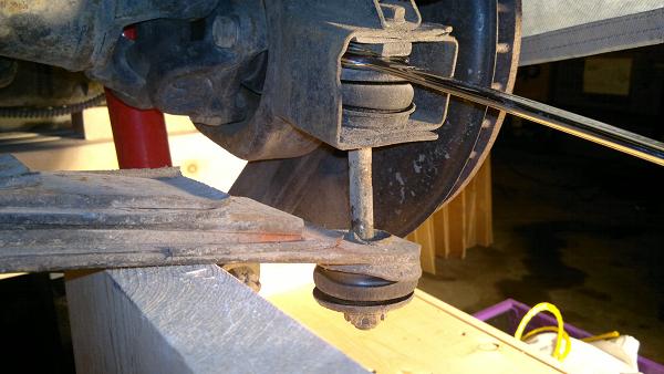 Releasing the leaf spring