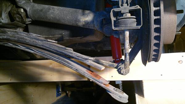 Releasing the leaf spring