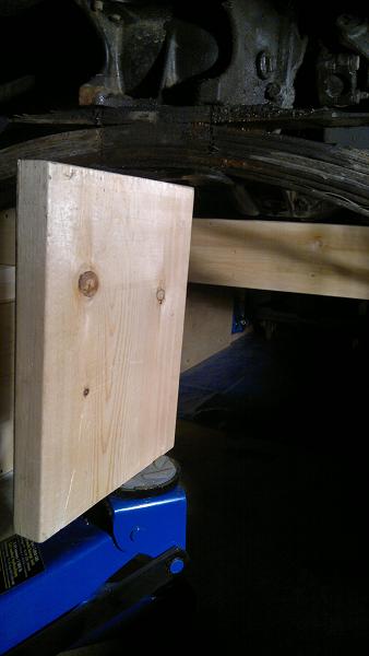 Releasing the leaf spring