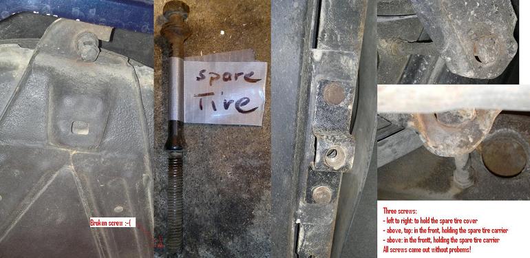 spare tire screws